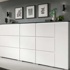 Online Wohnen 60x127x18 60 cm breiter Schuhschrank mit drei Walzen - Suad