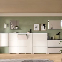 Online Wohnen 60x127x18 60 cm breiter Schuhschrank mit drei Walzen - Suad