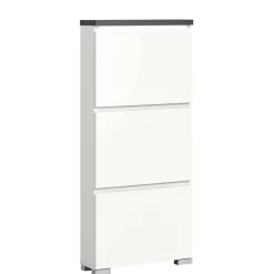 Online Wohnen 60x127x18 60 cm breiter Schuhschrank mit drei Walzen - Suad