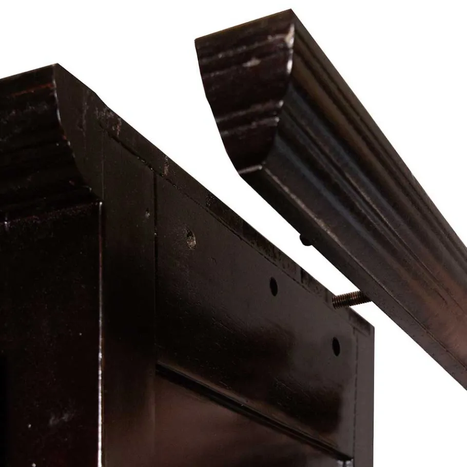New Wohnen 98x184x44 5 Fächer Bücherregal im Kolonialstil - Islando