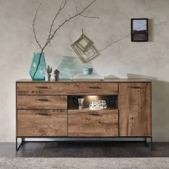 Best Wohnen 175x91x48 Anrichte im Factory Design - Xindus