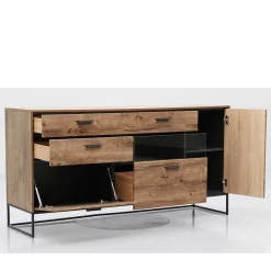 Best Wohnen 175x91x48 Anrichte im Factory Design - Xindus