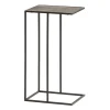 Outlet Wohnen 40x70x30 Anstelltisch in Bronze und Schwarz - Haik