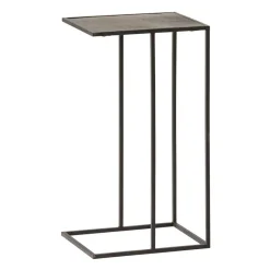 Outlet Wohnen 40x70x30 Anstelltisch in Bronze und Schwarz - Haik