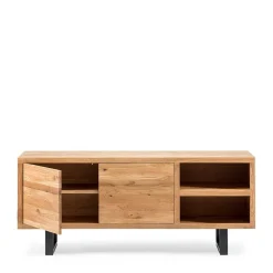 Best Wohnen 180x75x45 Asteiche Sideboard mit Metallfüßen - Ventida