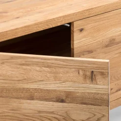 Best Wohnen 180x75x45 Asteiche Sideboard mit Metallfüßen - Ventida