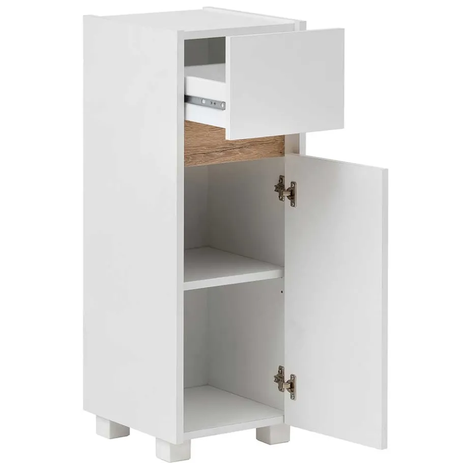 Sale Wohnen 31x85x33 Bad Unterschrank mit Tür & Schublade - Etravia