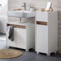 Sale Wohnen 31x85x33 Bad Unterschrank mit Tür & Schublade - Etravia