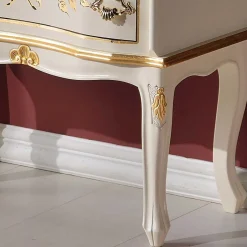 Best Wohnen 58x80x31 Barock Kommode mit drei Schubladen - Iviada