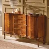 Hot Wohnen 133x90x42 Barock Sideboard in Nussbaumfarben - Motiz