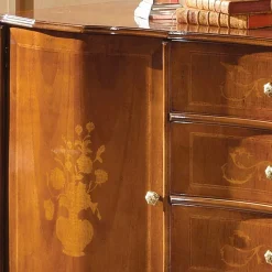 Hot Wohnen 133x90x42 Barock Sideboard in Nussbaumfarben - Motiz