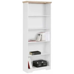 Clearance Wohnen 75x180x30 Bücher Regal mit fünf Fächern - Akedra