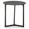 Clearance Wohnen 50x50x50 Beistelltisch aus Schwarzglas - Nexter