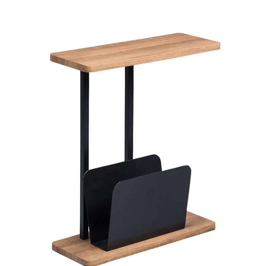 Best Wohnen 50x60x20 Beistelltisch mit Zeitungsständer - Gruskom