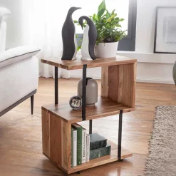 Hot Wohnen 45x60x30 Beistelltisch Regal in Akazie - Matic
