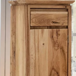 Hot Wohnen 30x90x30 Blumensäule Schrank aus Wildeiche massiv - Dancona