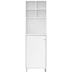 Hot Wohnen 51x185x41 Büro Regal Schrank in Weiß - Obtin