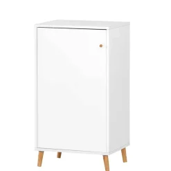 Hot Wohnen 51x185x41 Büro Regal Schrank in Weiß - Obtin