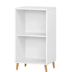 Hot Wohnen 51x185x41 Büro Regal Schrank in Weiß - Obtin