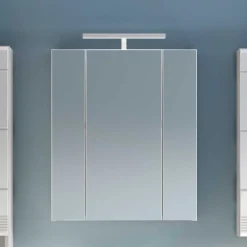 Best Wohnen 60x70x18 cm Bad Spiegelschrank 3-türig - Whale