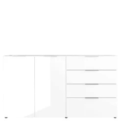 Sale Wohnen 184x101x42 cm Design Sideboard mit Glas Beschichtung - Daven