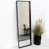 Wohnen 60x190x8 cm Ganzkörperspiegel in Schwarz - Socoro