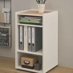 Best Wohnen 40x70x40 cm Kleines Regal mit drei Fächern - Nonessia