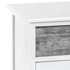 Online Wohnen 41x60x31 cm Landhaus Nachtkommode aus Paulownia massiv - Geroga