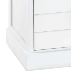 Online Wohnen 41x60x31 cm Landhaus Nachtkommode aus Paulownia massiv - Geroga