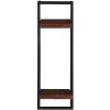 New Wohnen 30x80x11 cm Metall Wandregal mit zwei Ablagen - Solapura