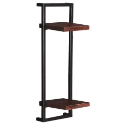New Wohnen 30x80x11 cm Metall Wandregal mit zwei Ablagen - Solapura