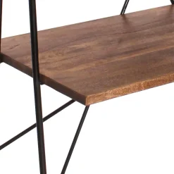 Discount Wohnen 120x202x60 cm Regal mit Schreibtisch im Loft Style - Offia
