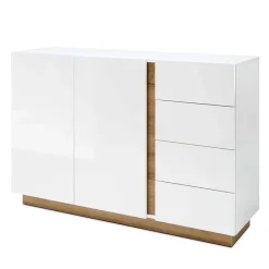 Clearance Wohnen 138x91x40 cm Wohnzimmer Kommode zweifarbig - Myrda