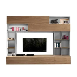 Discount Wohnen 277x209x40 cm Wohnzimmerwand zweifarbig - Ceroc