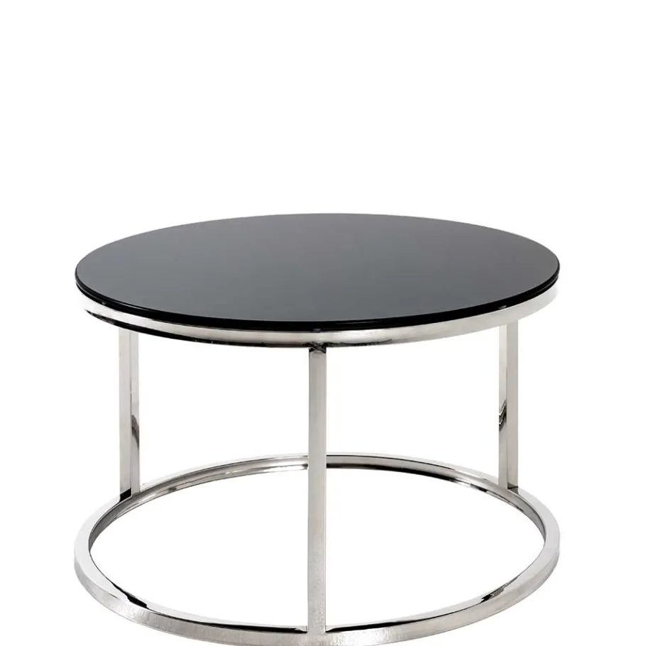 Clearance Wohnen 60x36x60 Couchtisch aus Schwarzglas - Zyaman