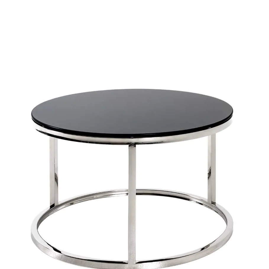 Clearance Wohnen 60x36x60 Couchtisch aus Schwarzglas - Zyaman