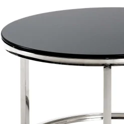 Clearance Wohnen 60x36x60 Couchtisch aus Schwarzglas - Zyaman