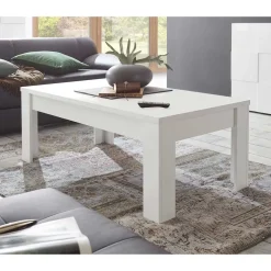 Sale Wohnen 122x45x65 Couchtisch in Weiß lackiert - Mikes