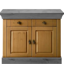 Best Wohnen 108x85x45 Country Kommode in Kiefer Lauge & Grau - Eshelas