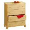 Online Wohnen 80x102x43 Country Style Kommode mit Kugelfüßen - Kascanu