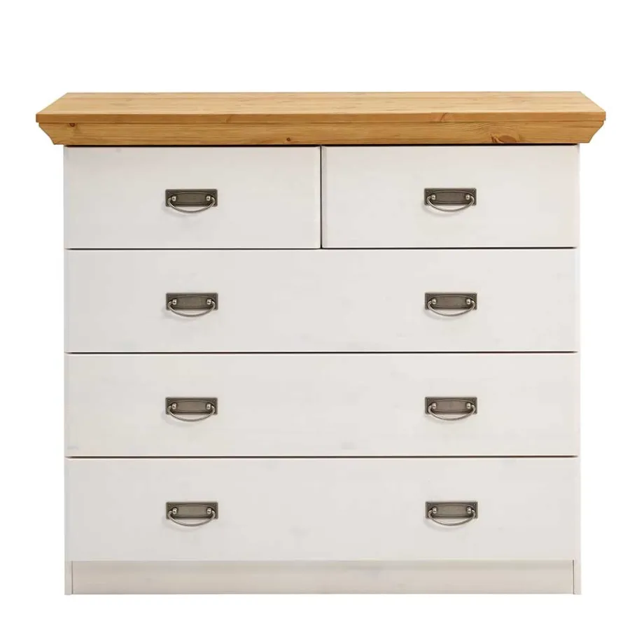 Wohnen 106x91x50 Country Style Kommode zweifarbig - Sibiuta
