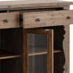 Discount Wohnen 156x99x48 Design Anrichte im Vintage Look - Veier