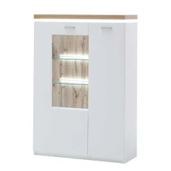 Discount Wohnen 98x143x38 Design Highboard mit Beleuchtung LED - Caldri