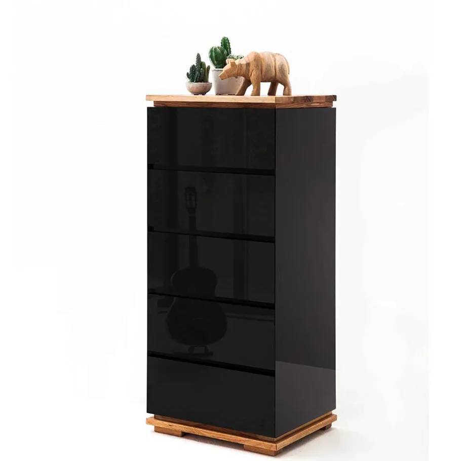 Best Wohnen 51x115x40 Design Hochkommode in Hochglanz - Ercurs
