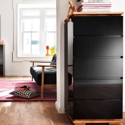 Best Wohnen 51x115x40 Design Hochkommode in Hochglanz - Ercurs