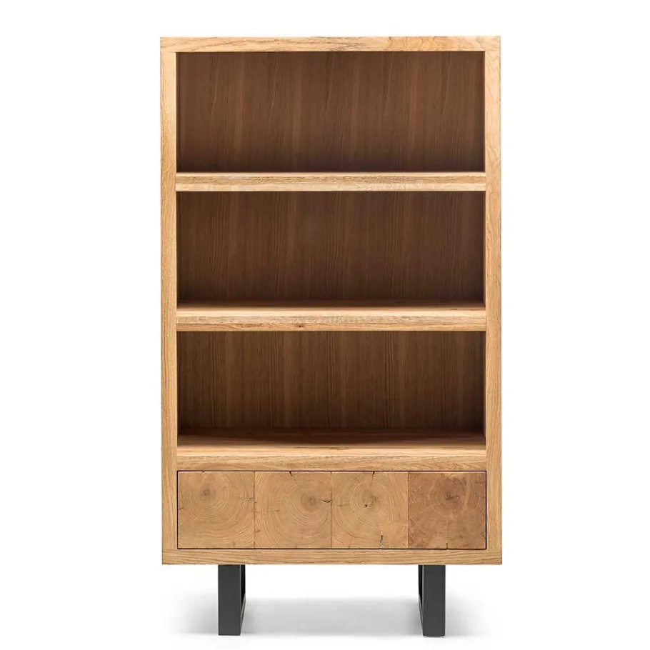 Hot Wohnen 90x160x45 Design Regal aus Asteiche - Ventida
