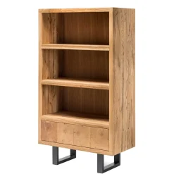 Hot Wohnen 90x160x45 Design Regal aus Asteiche - Ventida