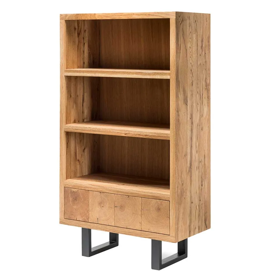 Hot Wohnen 90x160x45 Design Regal aus Asteiche - Ventida