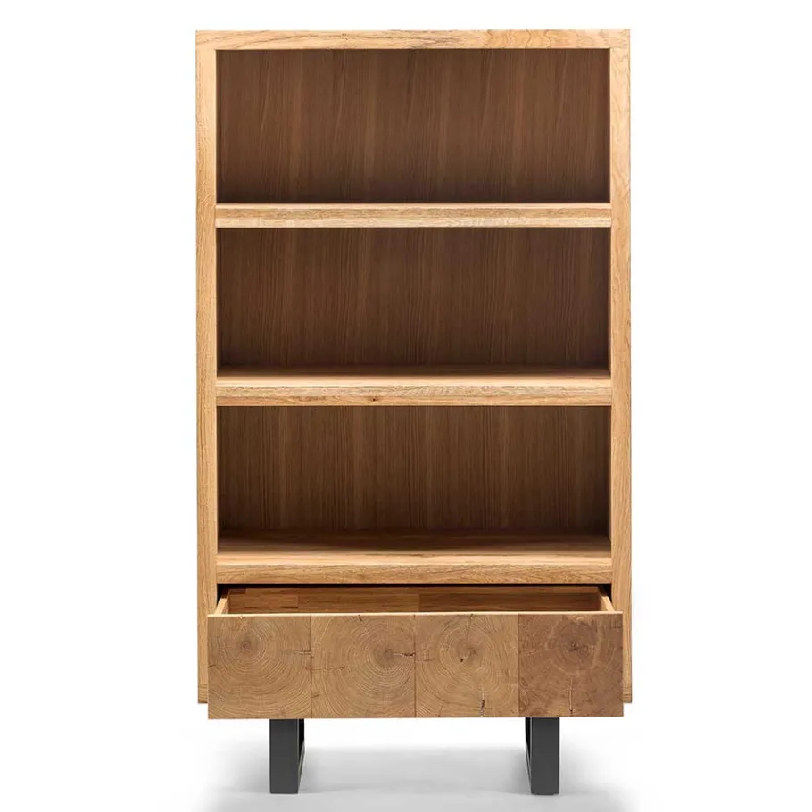 Hot Wohnen 90x160x45 Design Regal aus Asteiche - Ventida