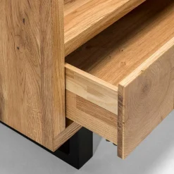 Hot Wohnen 90x160x45 Design Regal aus Asteiche - Ventida